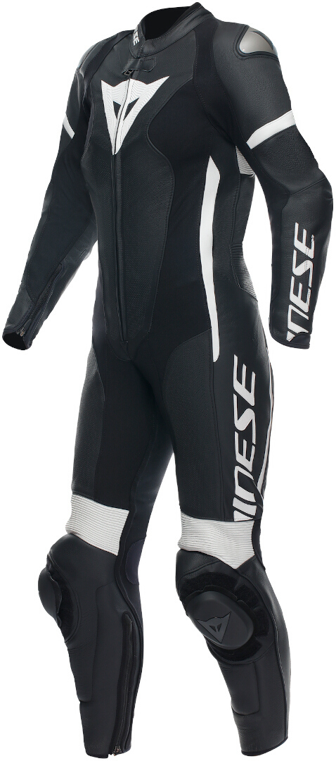 Dainese Grobnik 1-Piece Женский мотоцикл кожаный костюм Черный/Белый 50 