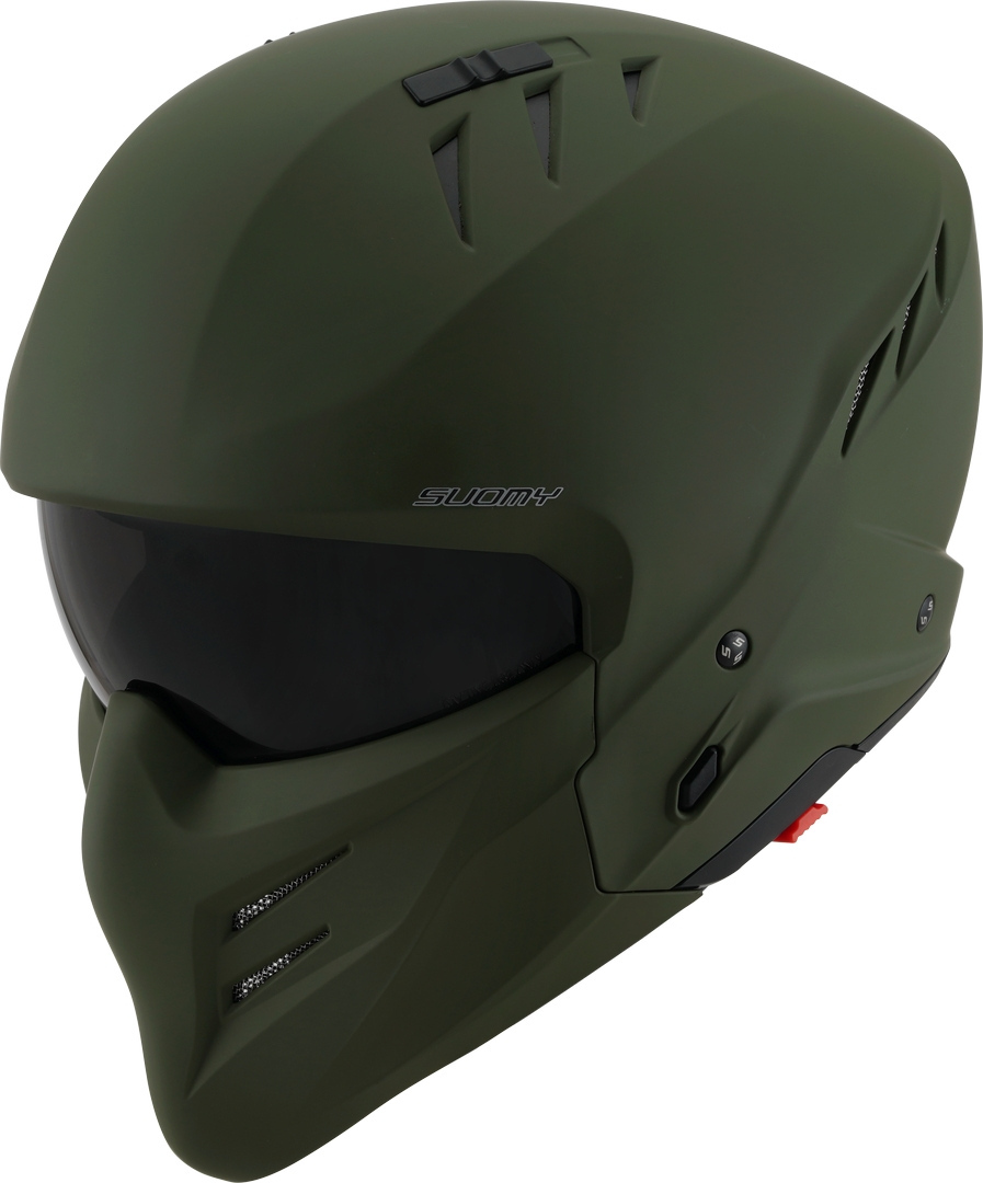 Suomy Armor Plain Casque Jet, vert, taille M pour Hommes