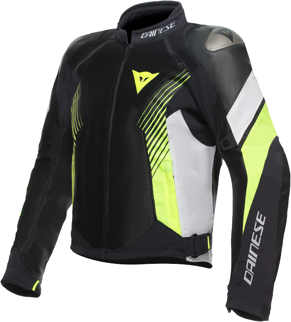 Dainese Super Rider 2 Absoluteshell Мотоцикл Текстильная куртка Черный/Белый/Флуоресцентный желтый 52 
