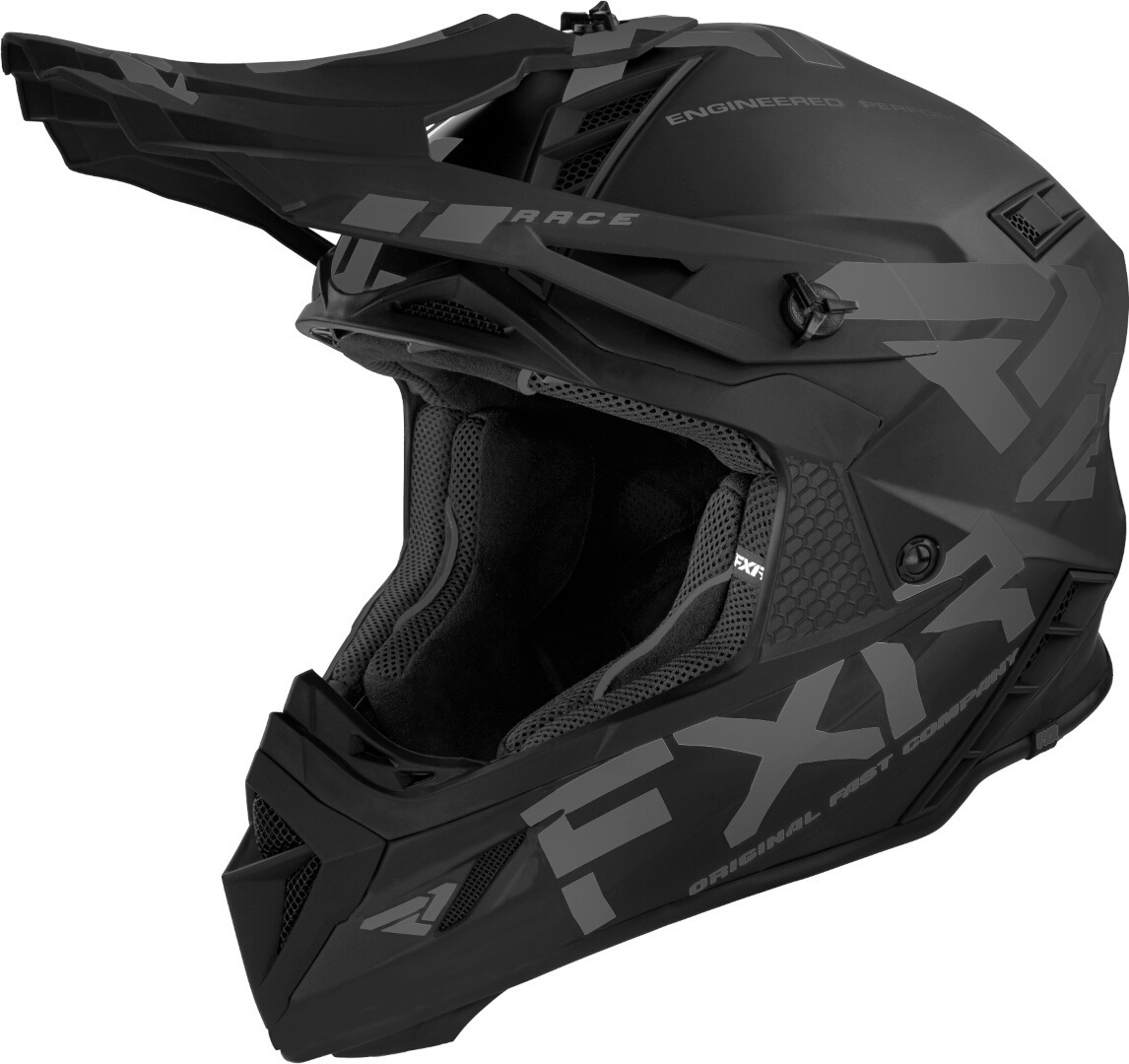 FXR Helium Prime 2023 Motocross Helmet, black, Size M, black, Size M