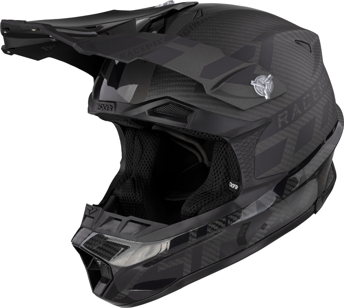 FXR Blade Carbon Motocross Helmet, Size M, carbon, Size M