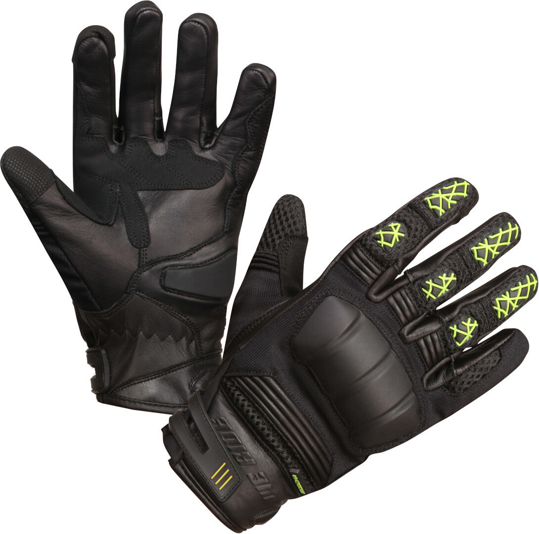 Modeka Ennos Motorcycle Gloves, black-yellow, Size S, black-yellow, Size S