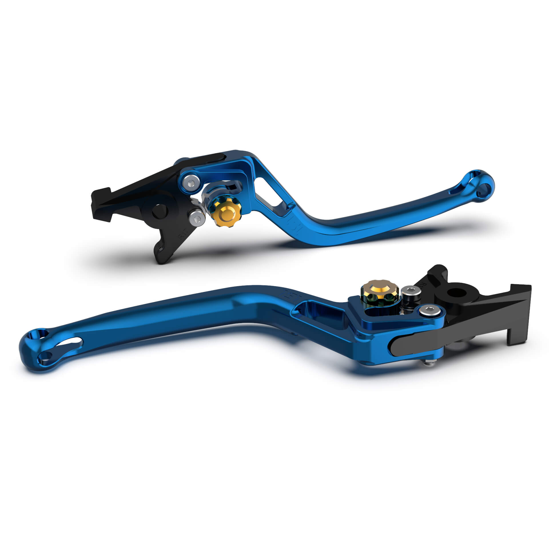 LSL Clutch lever BOW L78, blue/gold, gold