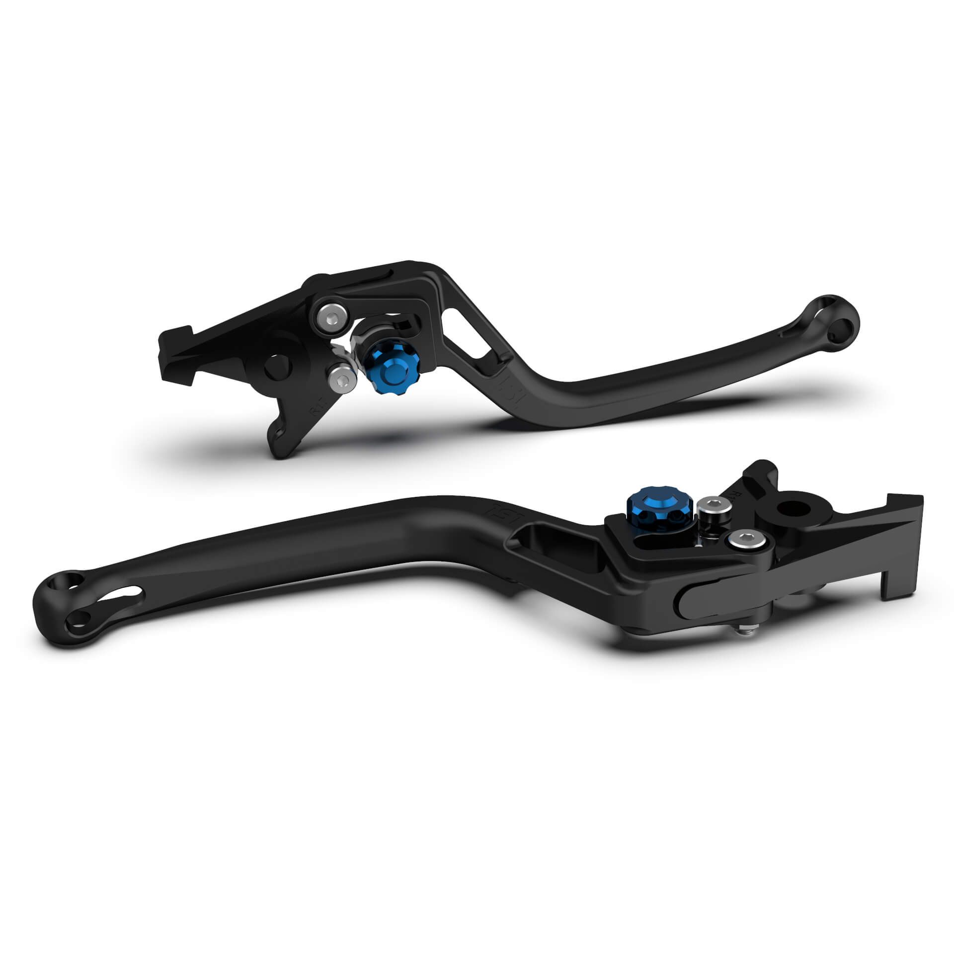 LSL Clutch lever BOW L78,black bead blasted/blue, blue