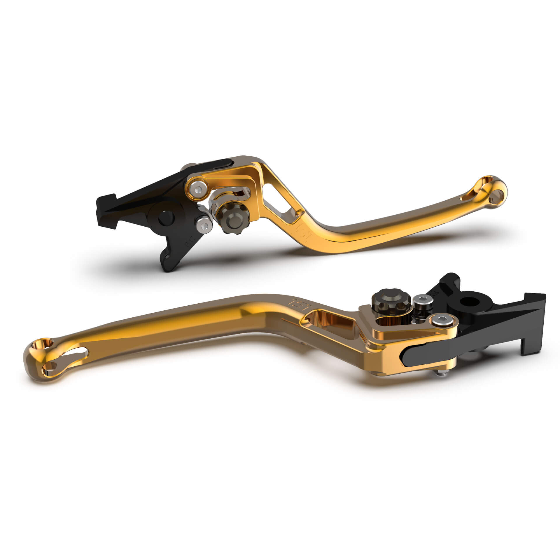 LSL Clutch lever BOW L79R, gold/anthracite, black-grey, black-grey