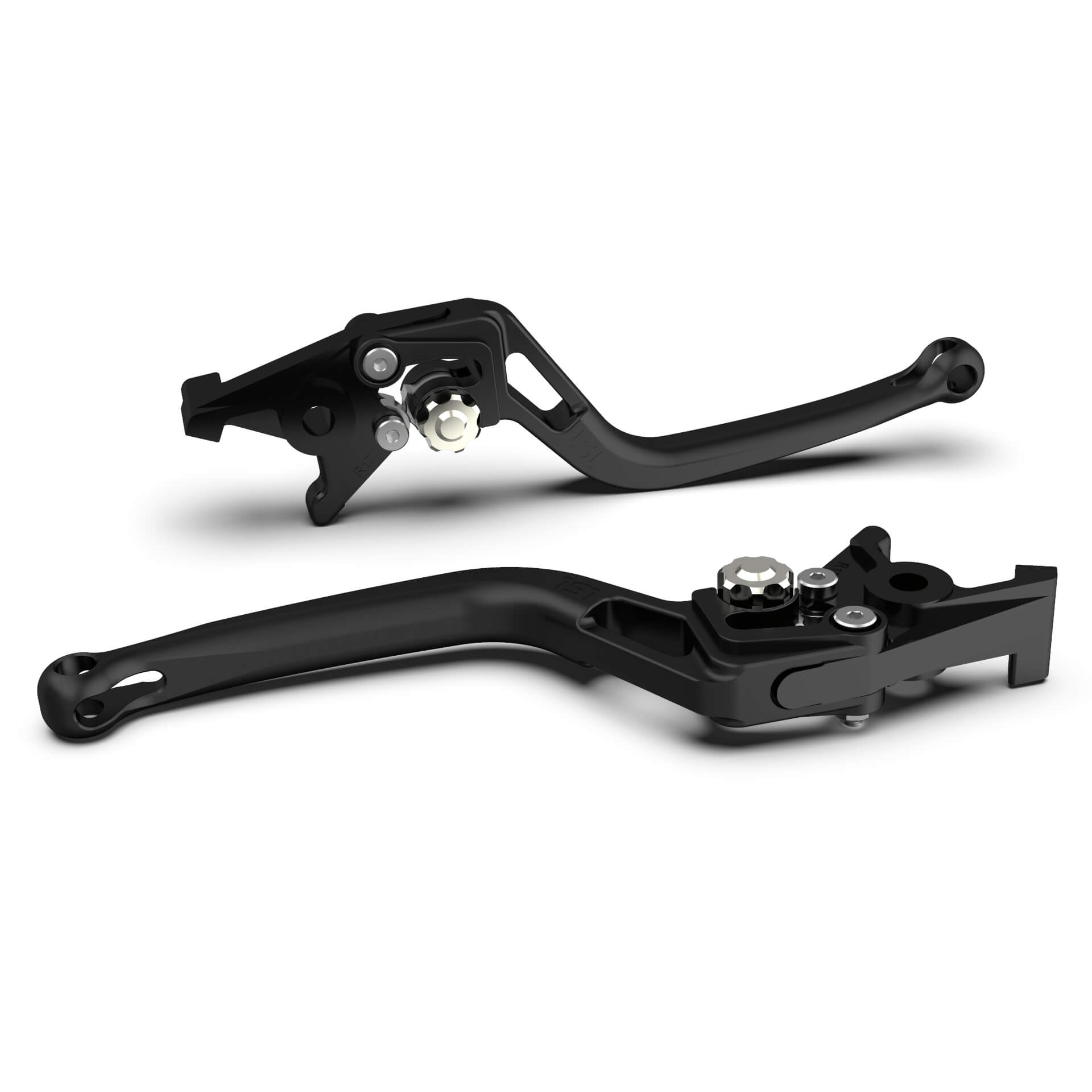LSL Clutch lever BOW L79R,black bead blasted/silver, silver