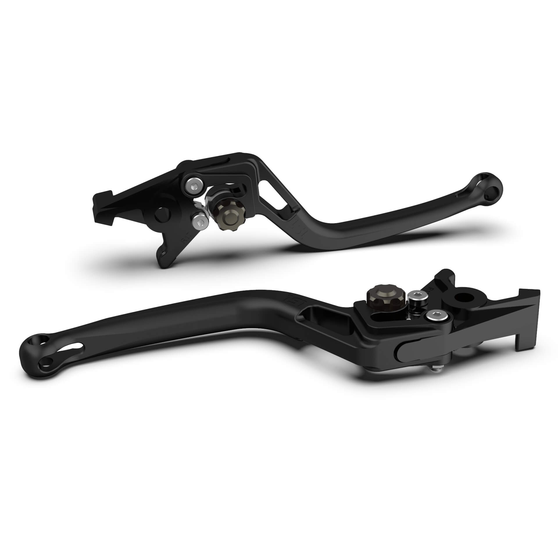 LSL Clutch lever BOW L79R,black bead blasted/anthracite, black-grey, black-grey