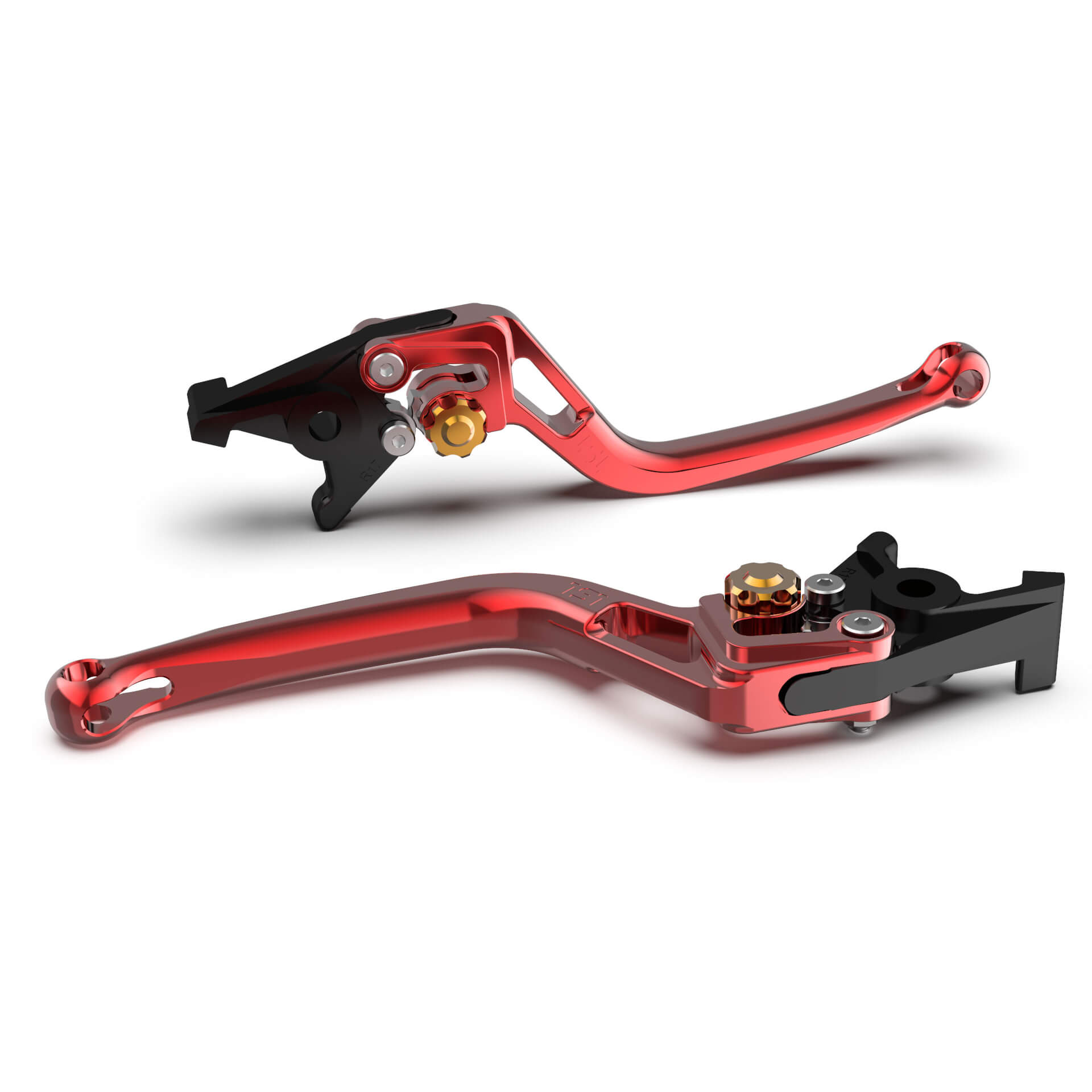 LSL Clutch lever BOW L79R, red/gold, gold