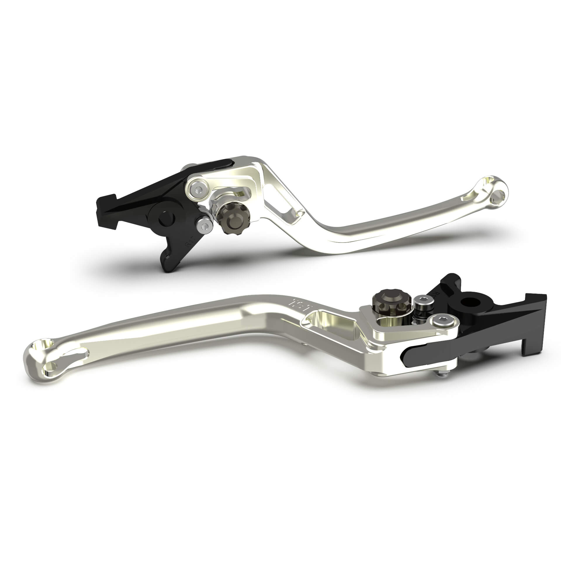 LSL Clutch lever BOW L79R, silver/anthracite, black-grey, black-grey