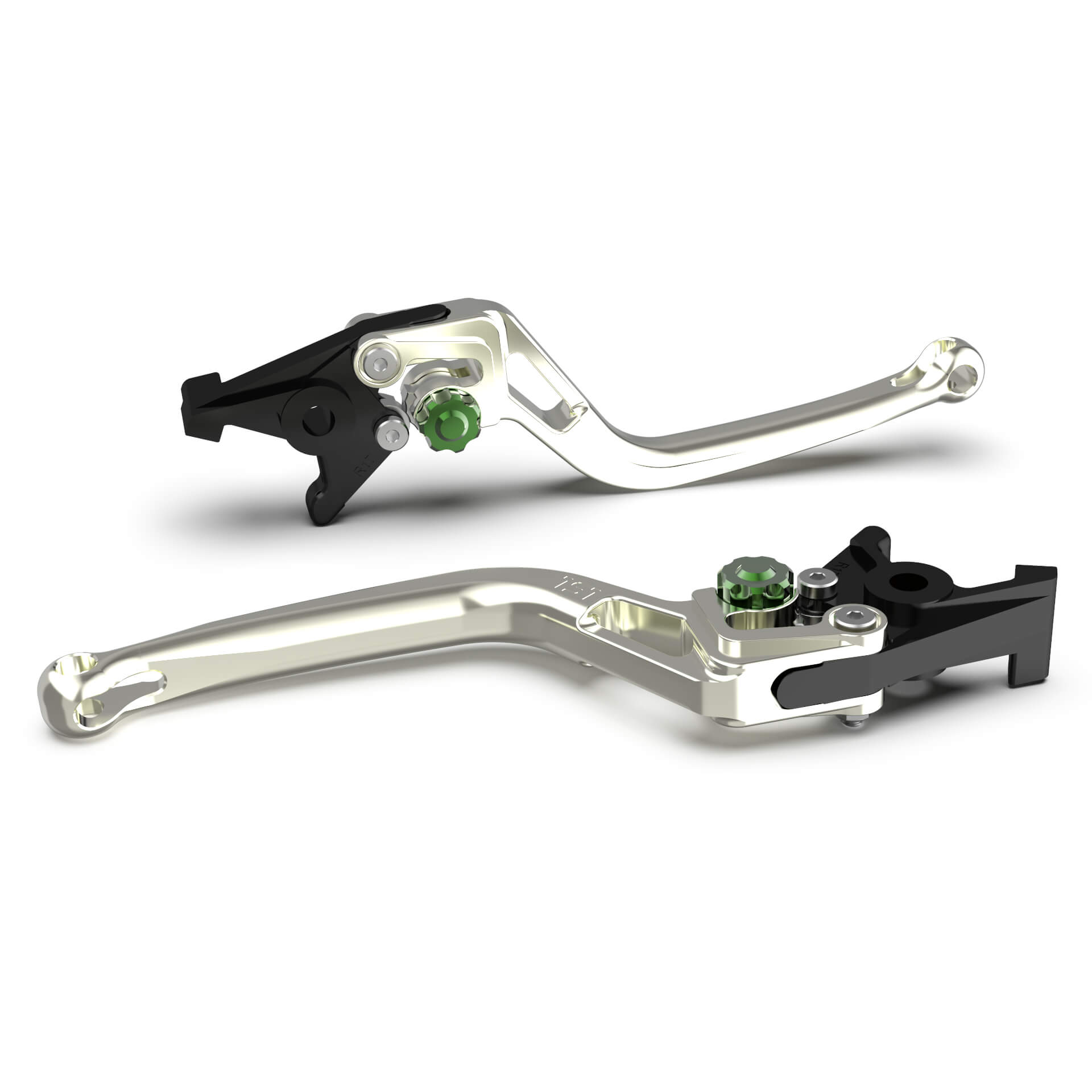 LSL Clutch lever BOW L79R, silver / green, green