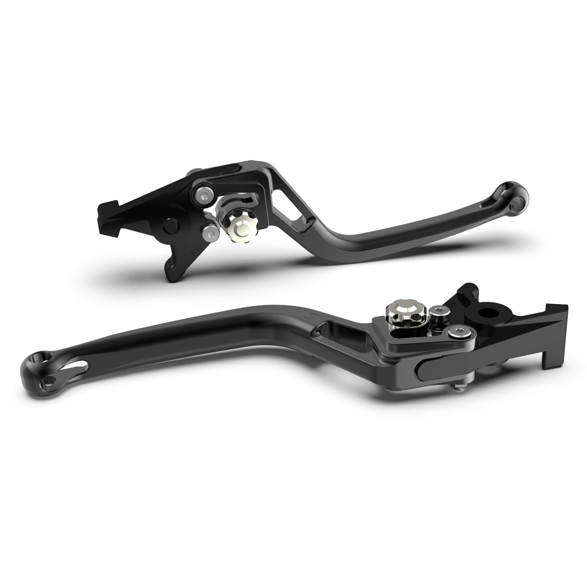 LSL Clutch lever BOW L79R, black / silver, silver