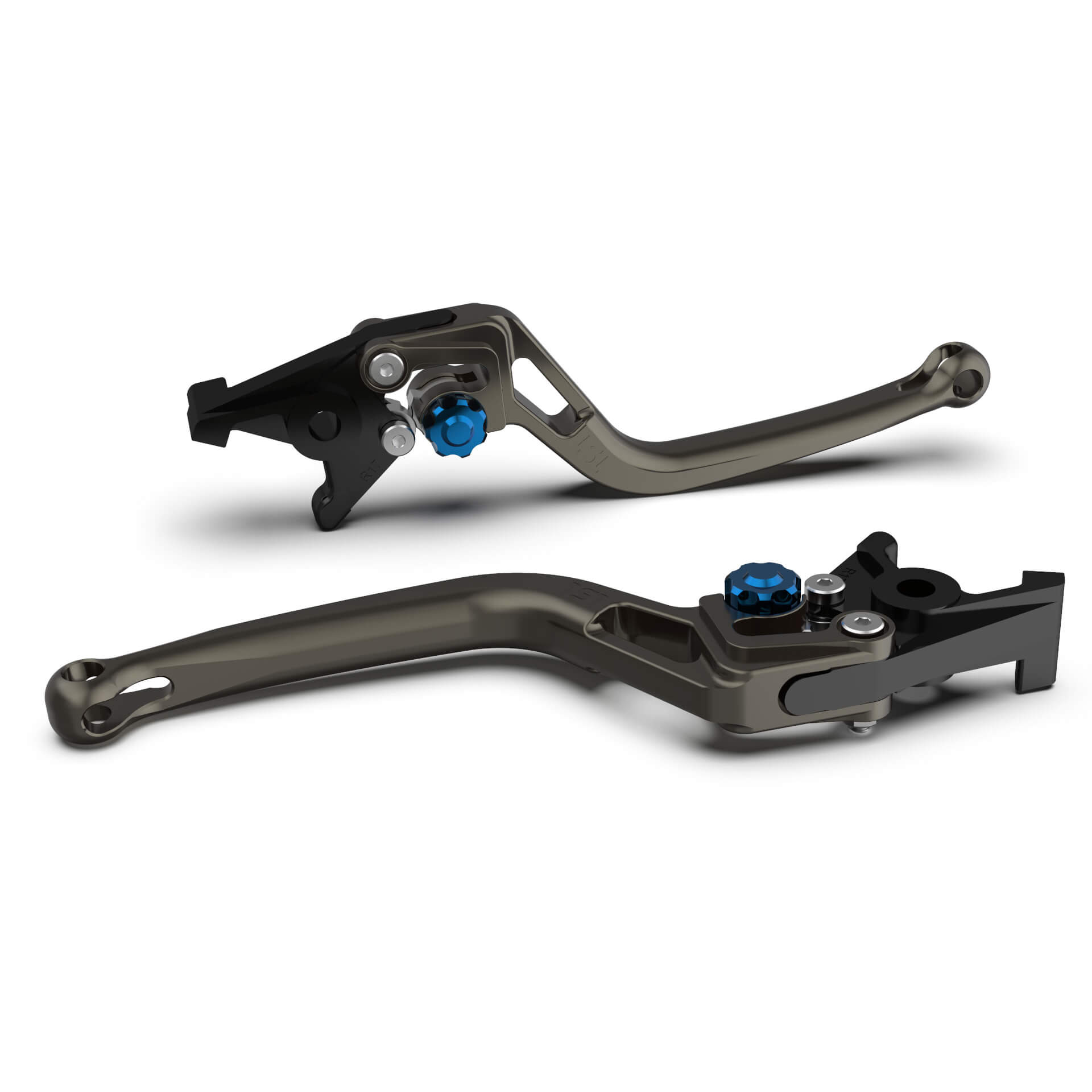 LSL Clutch lever BOW L80R, anthracite/blue, blue