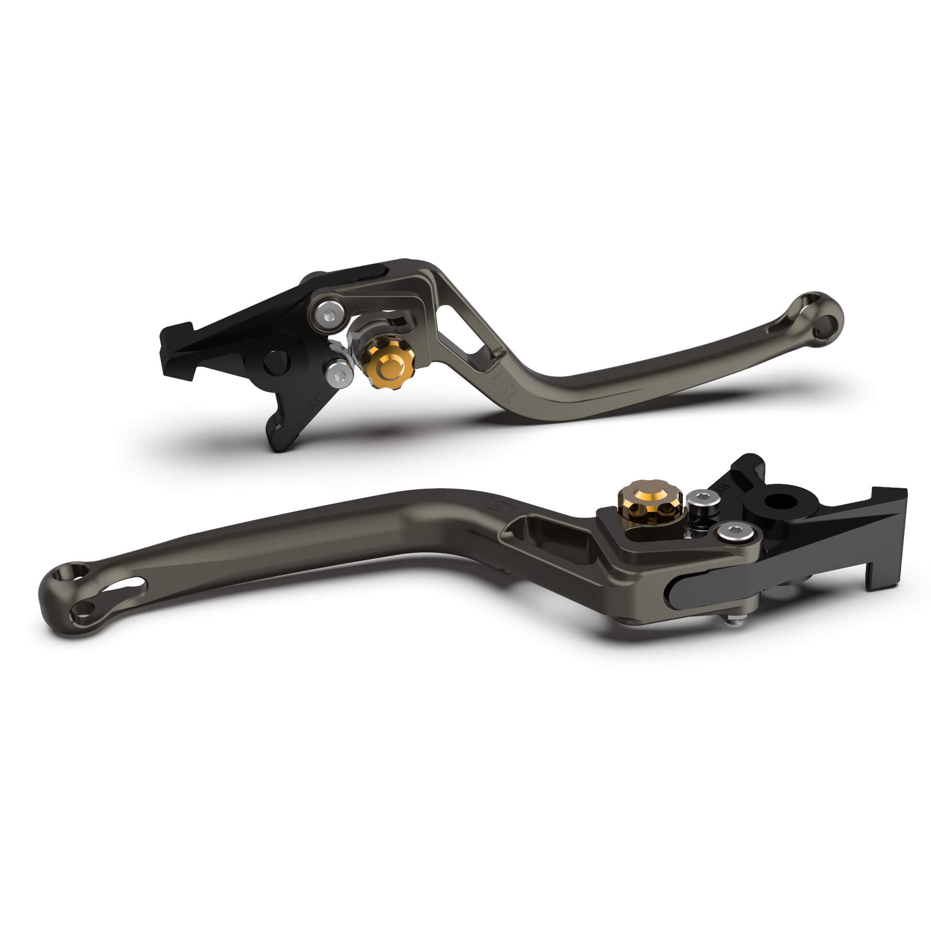 LSL Clutch lever BOW L80R, anthracite/gold, gold