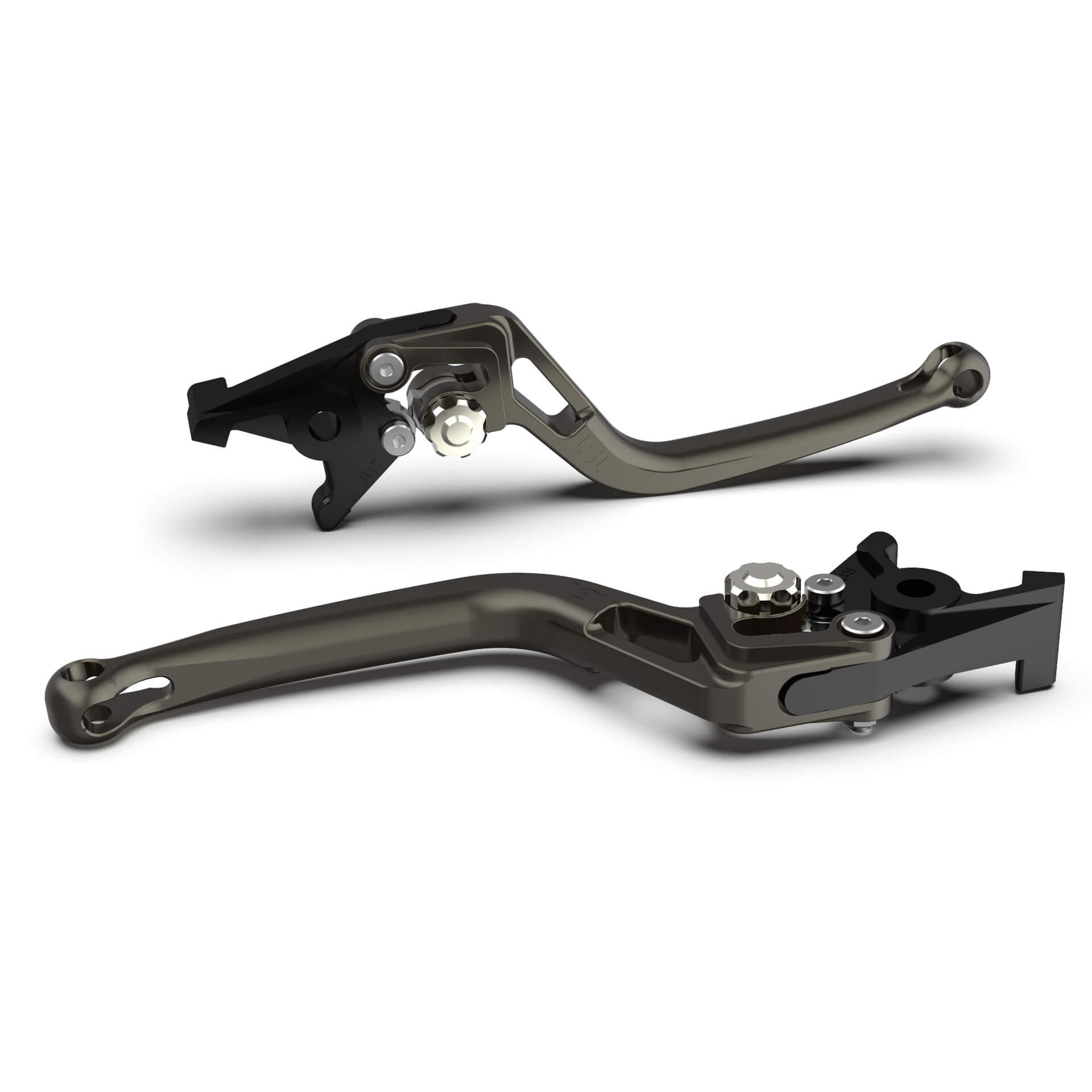 LSL Clutch lever BOW L80R, anthracite/silver, silver