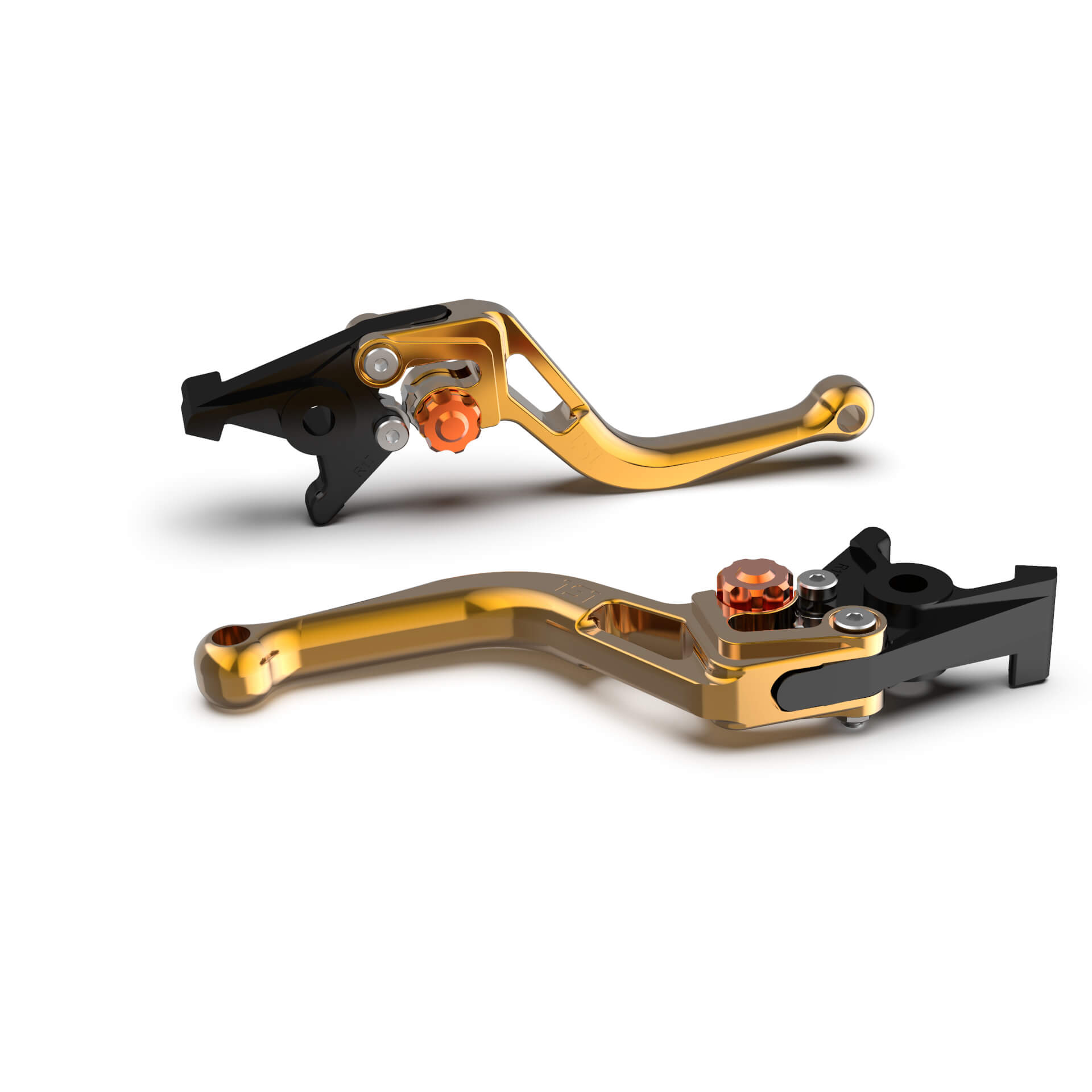LSL Clutch lever BOW L78, short, gold/orange, orange