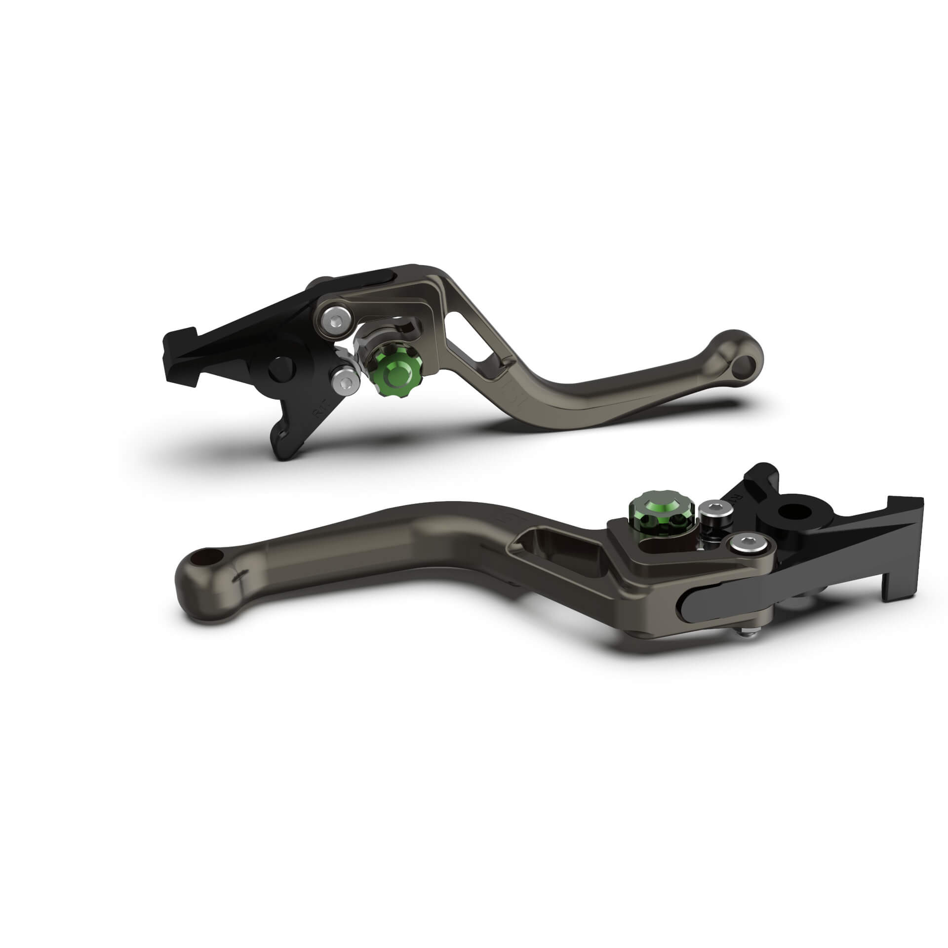 LSL Clutch lever BOW L79R, short, anthracite / green, green