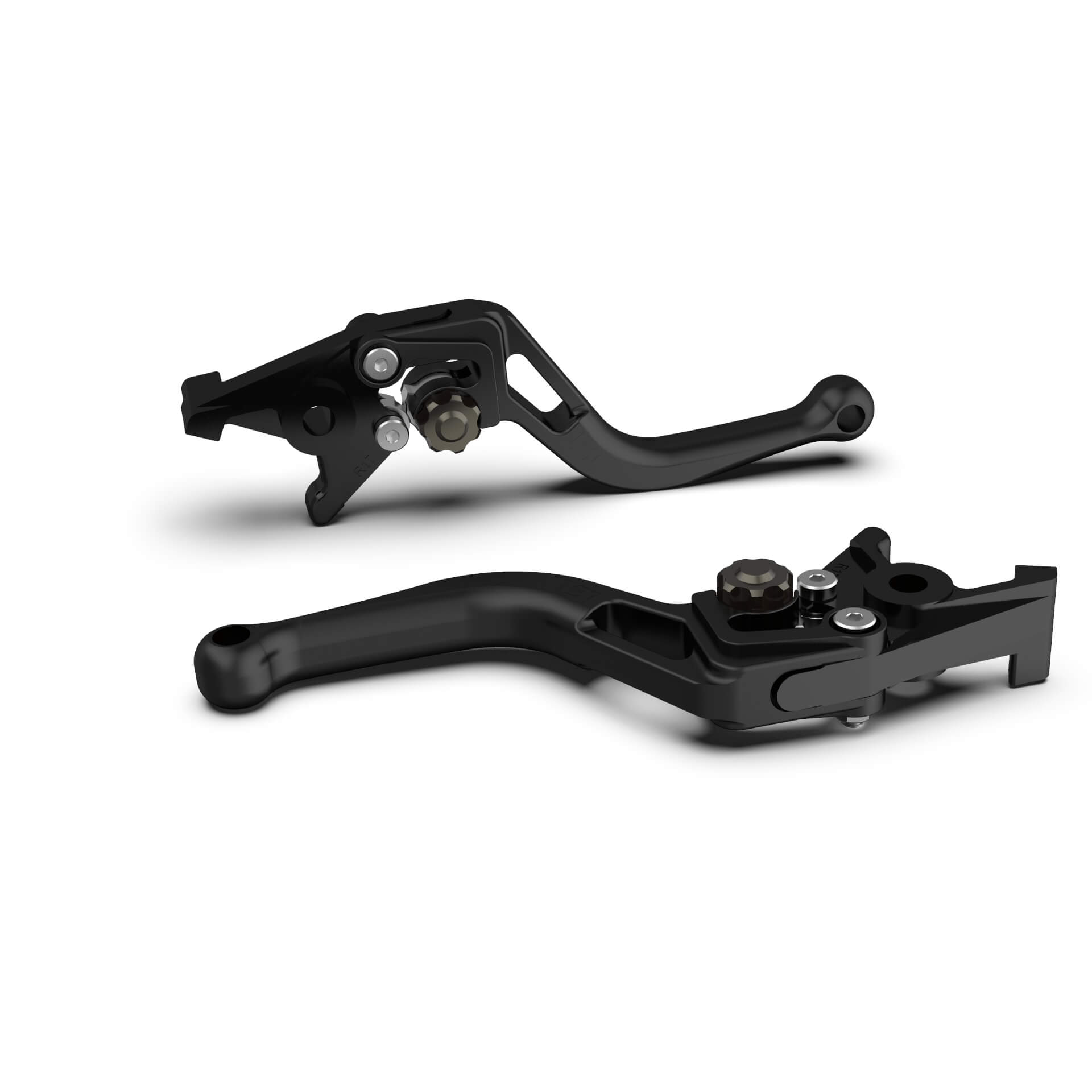 LSL Clutch lever BOW L80R, short,black bead blasted/anthracite, black-grey, black-grey