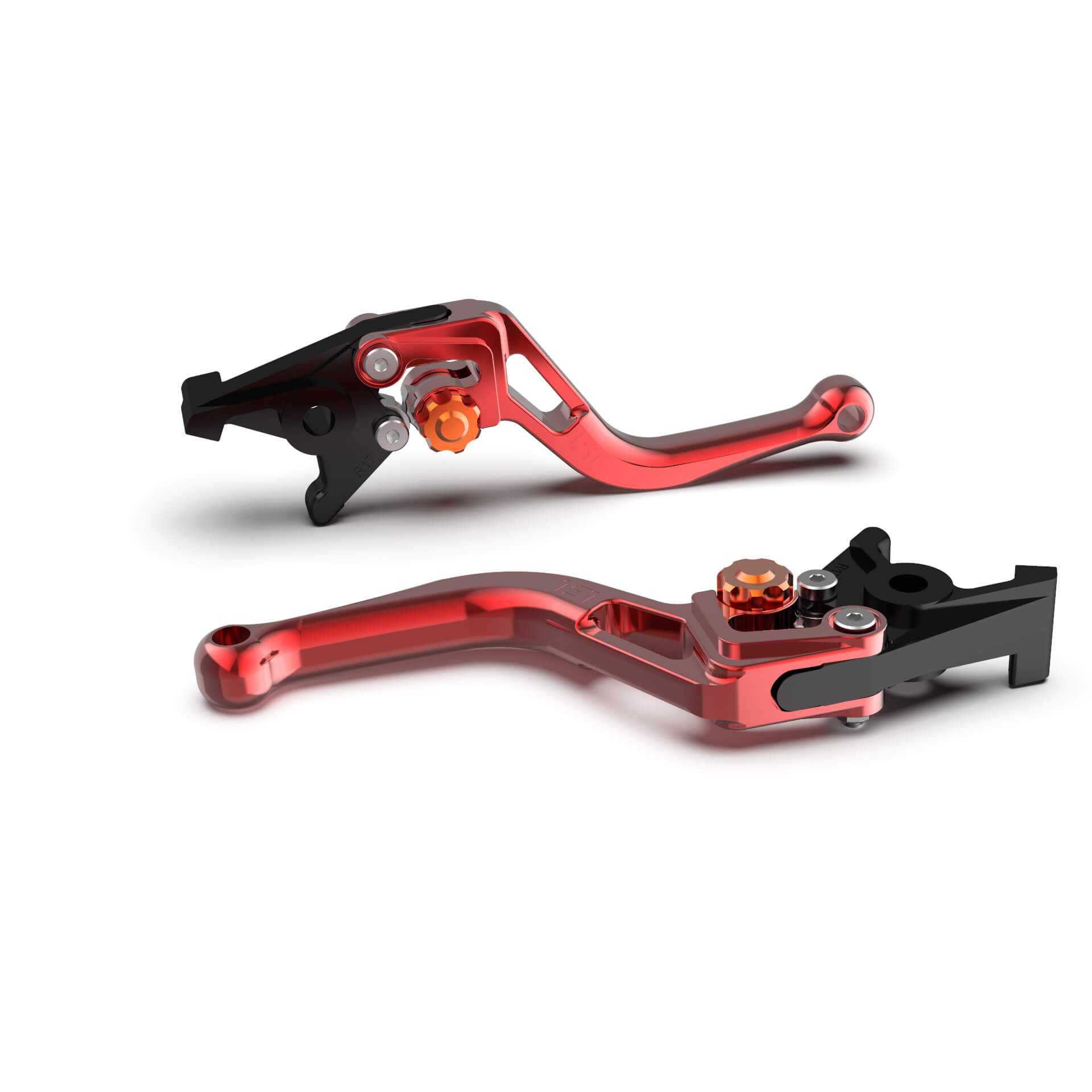 LSL Clutch lever BOW L80R, short, red/orange, orange