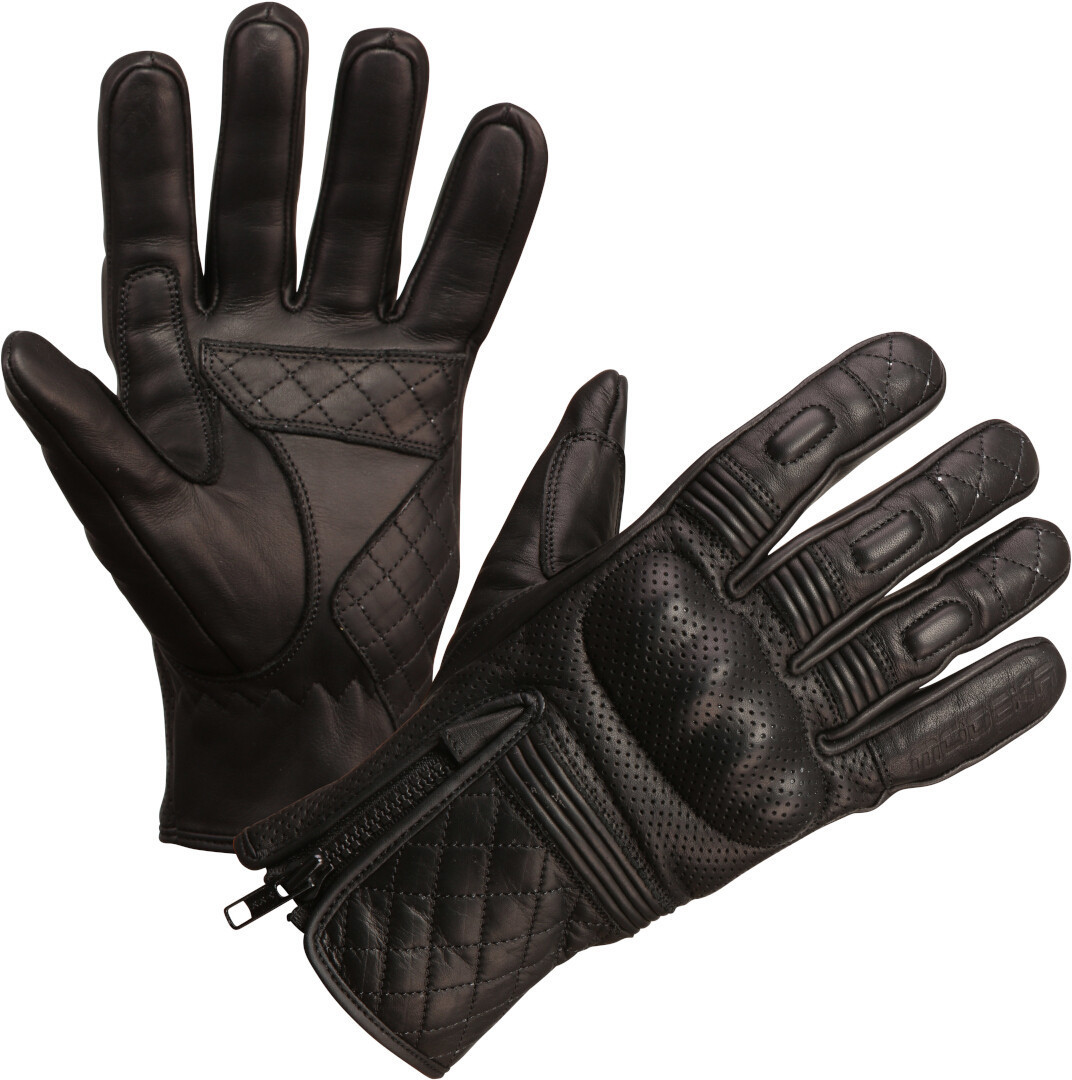 Modeka Parkar Motorcycle Gloves, black, Size S, black, Size S