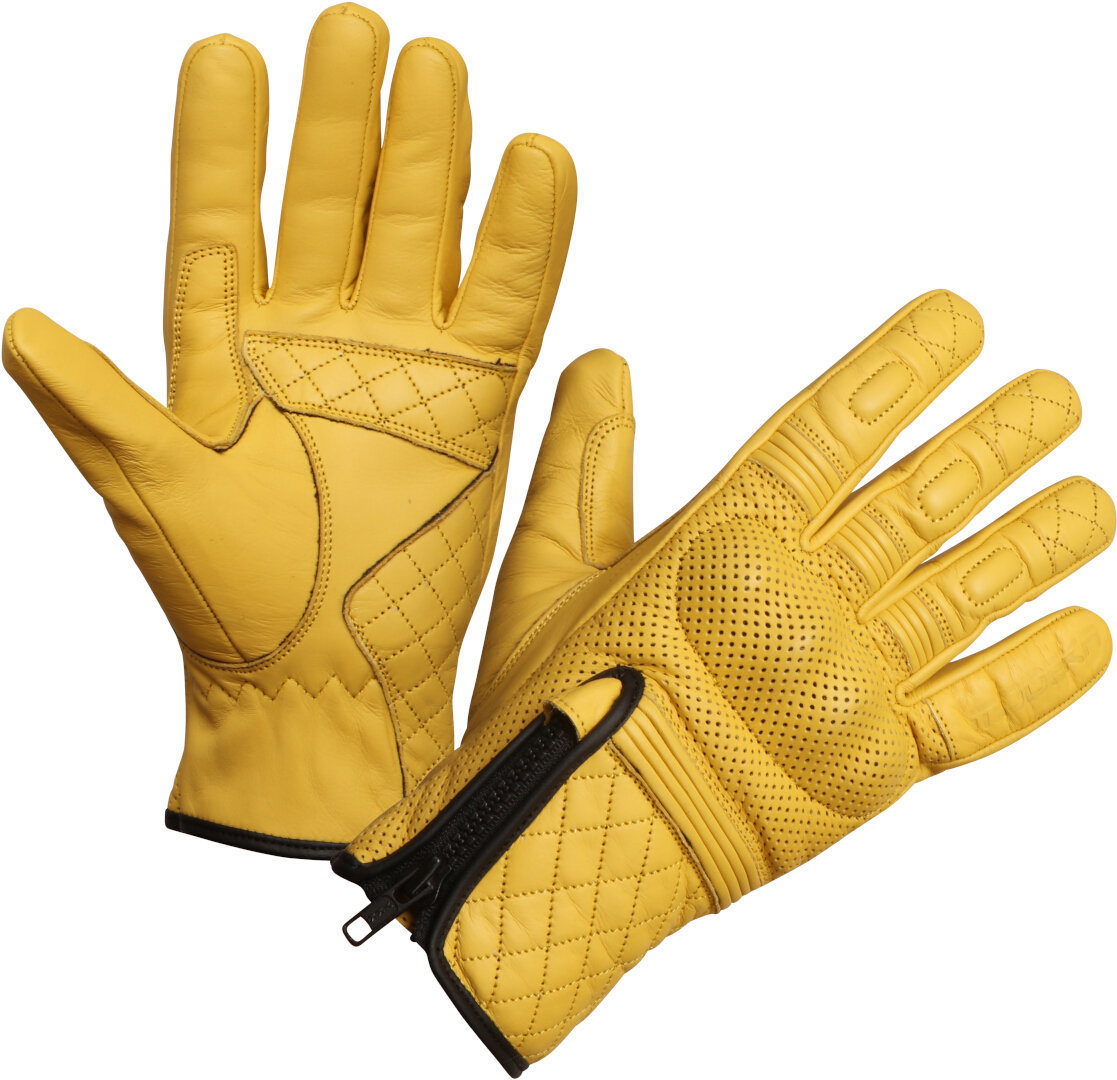 Modeka Parkar Motorcycle Gloves, yellow, Size L, yellow, Size L