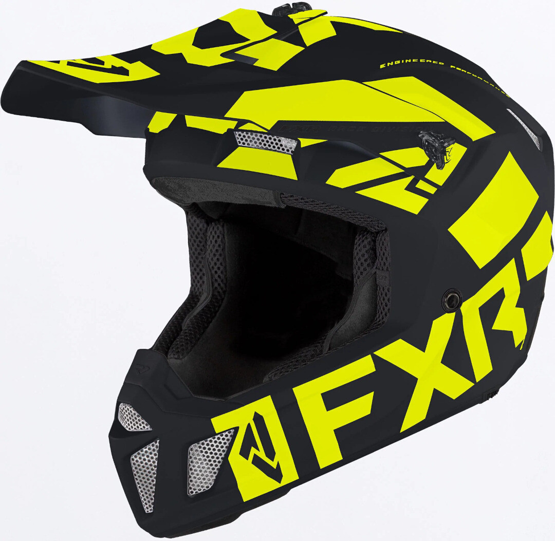 FXR Clutch Evo LE Snowmobile Helmet, black-yellow, Size XS, black-yellow, Size XS