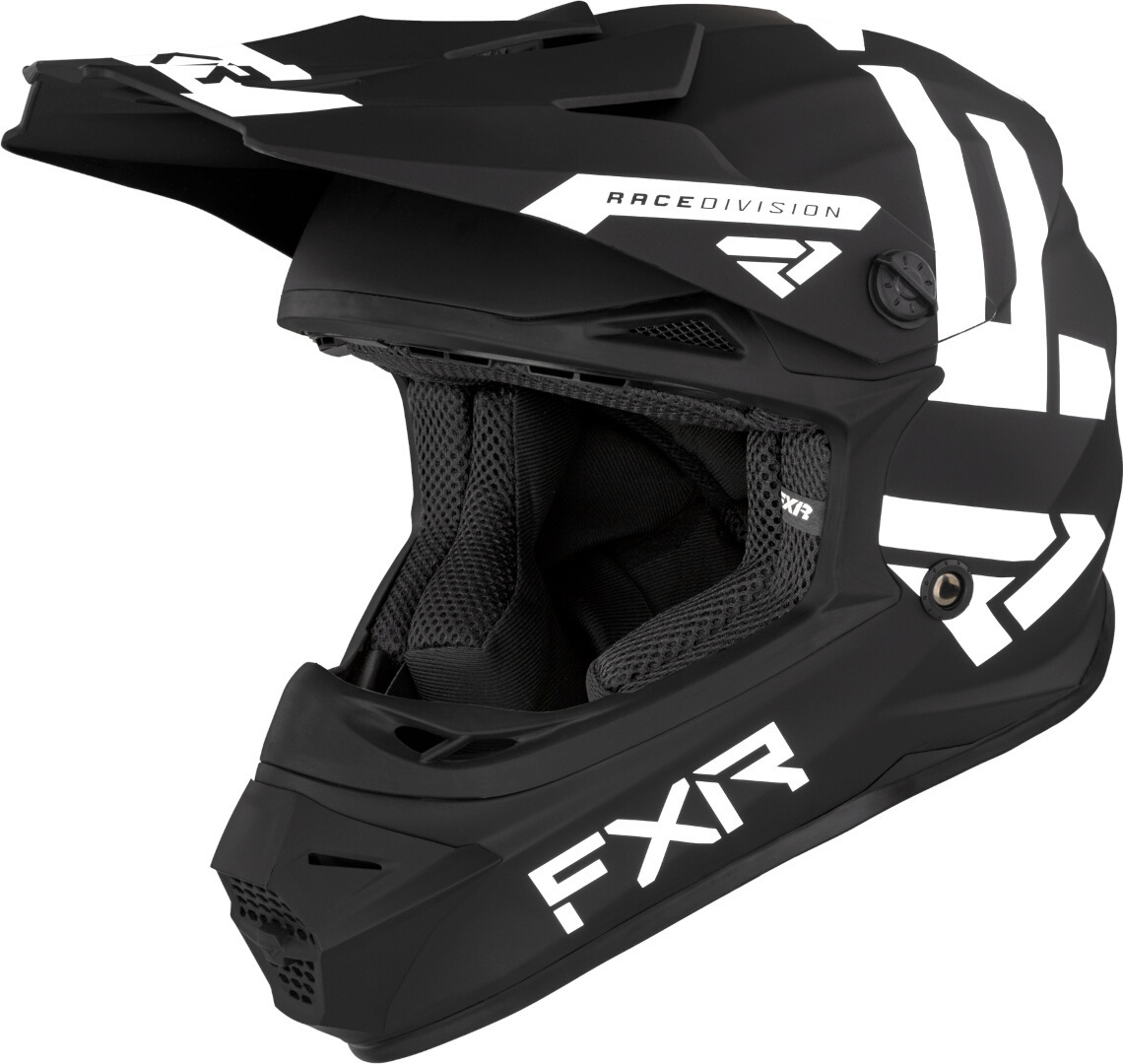 FXR Legion 2023 Youth Motocross Helmet, black-white, Size S, black-white, Size S