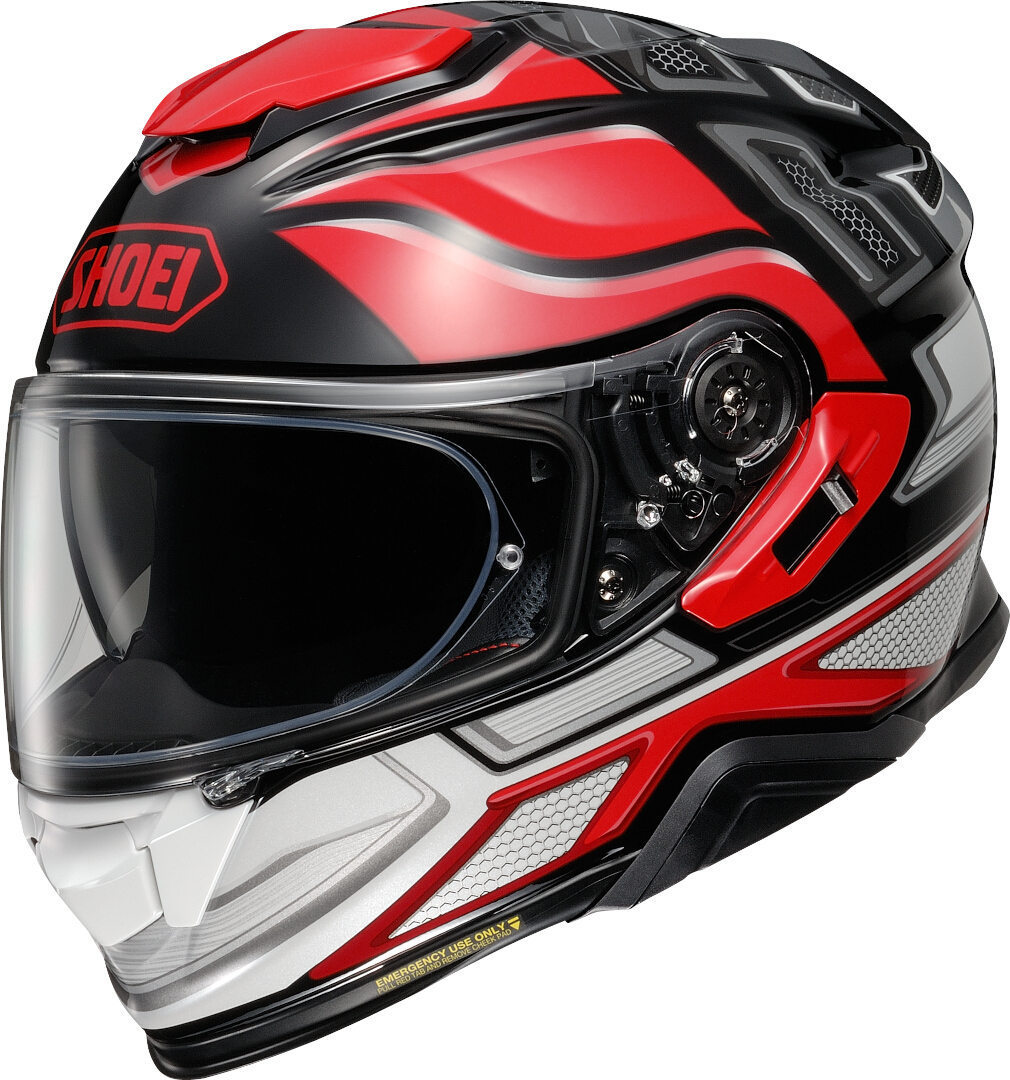 Shoei GT-Air 2 Notch Hjälm, svart-röd, storlek XS