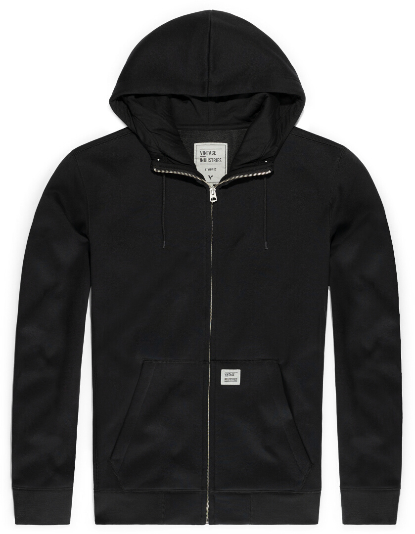 Vintage Industries Cruz Zip Hoodie, black, Size S, black, Size S