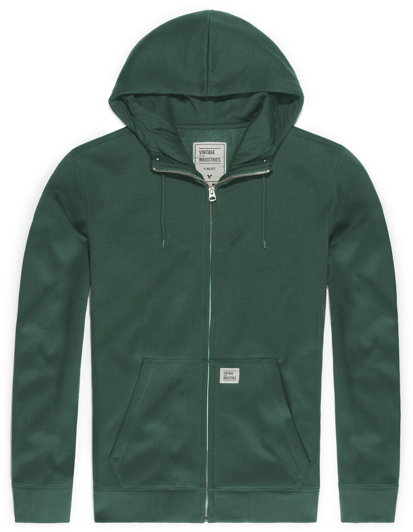 Vintage Industries Cruz Zip Hoodie, green, Size S, green, Size S
