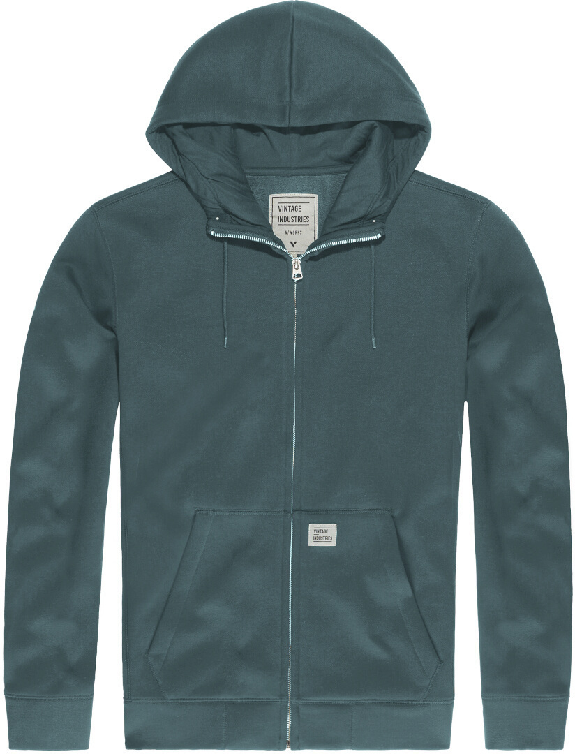Vintage Industries Cruz Zip Hoodie, grey, Size S, grey, Size S