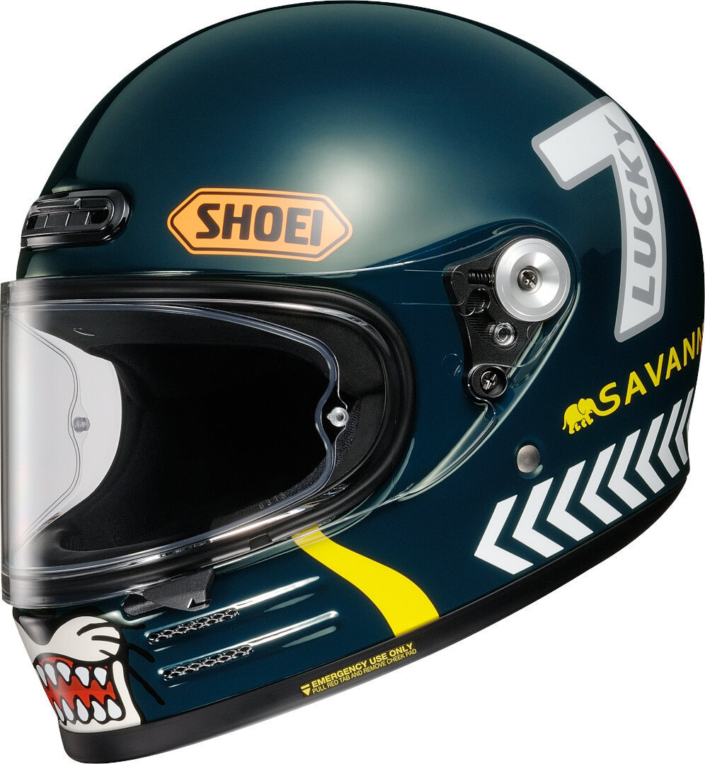 Shoei Glamster 06 Cheetah Helm, veelkleurig, afmeting XS
