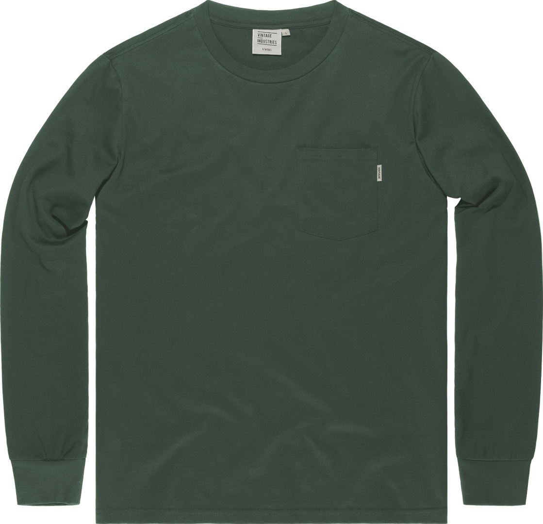 Vintage Industries Grant Pocket Long Sleeve Shirt, grey-green, Size S, grey-green, Size S