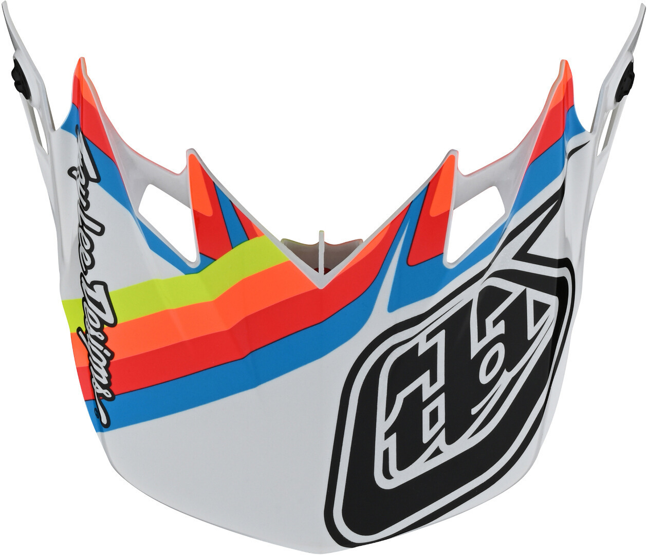 Troy Lee Designs SE4 Warped Helmet Peak, white, white