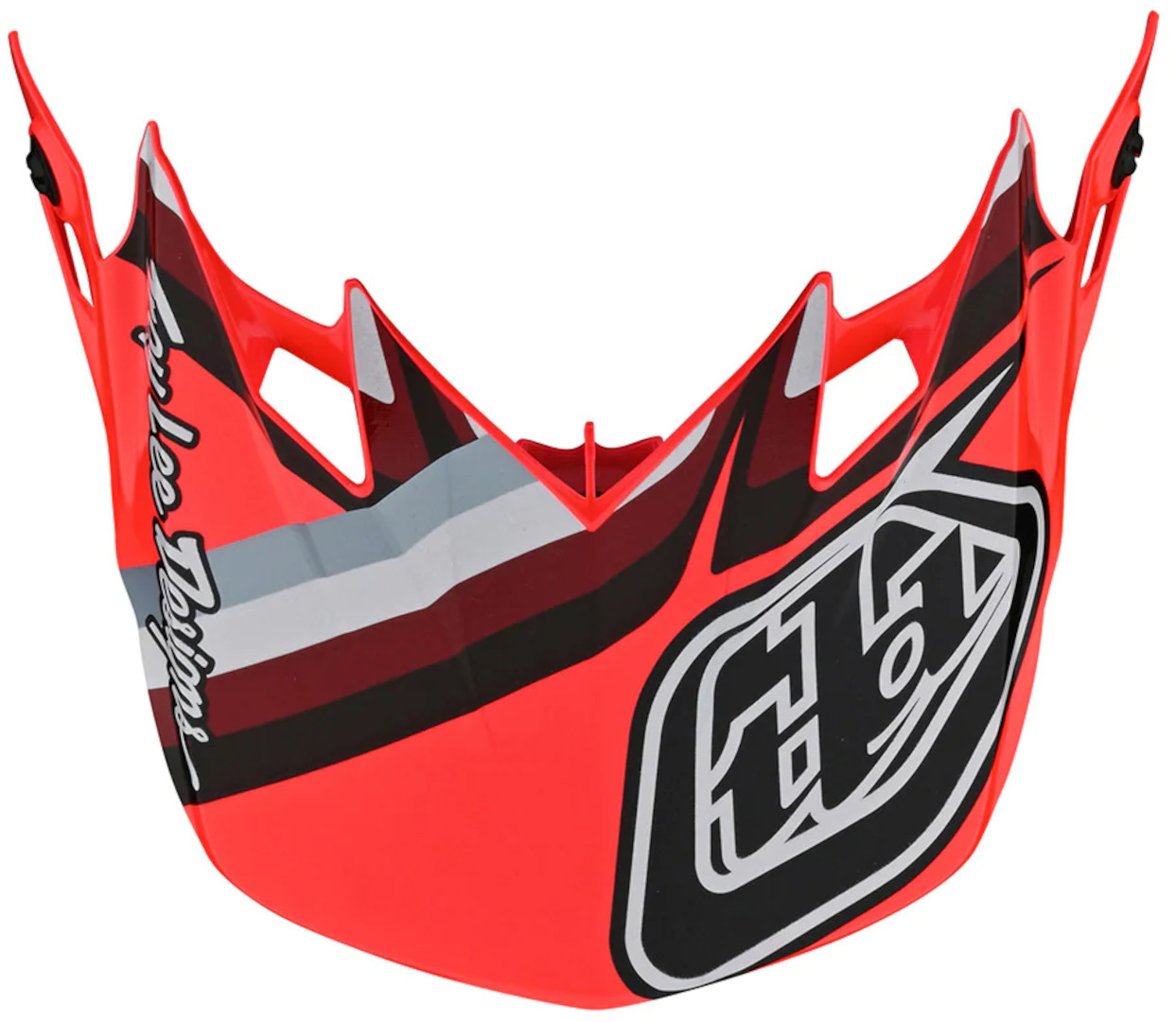 Troy Lee Designs SE4 Warped Helmet Peak, red, red