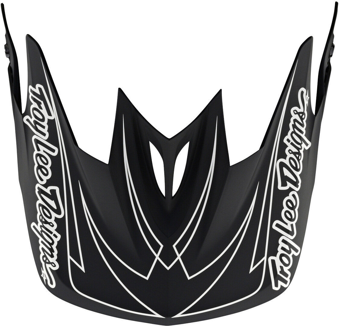 Troy Lee Designs D3 Spiderstripe Helmet Peak, black, black