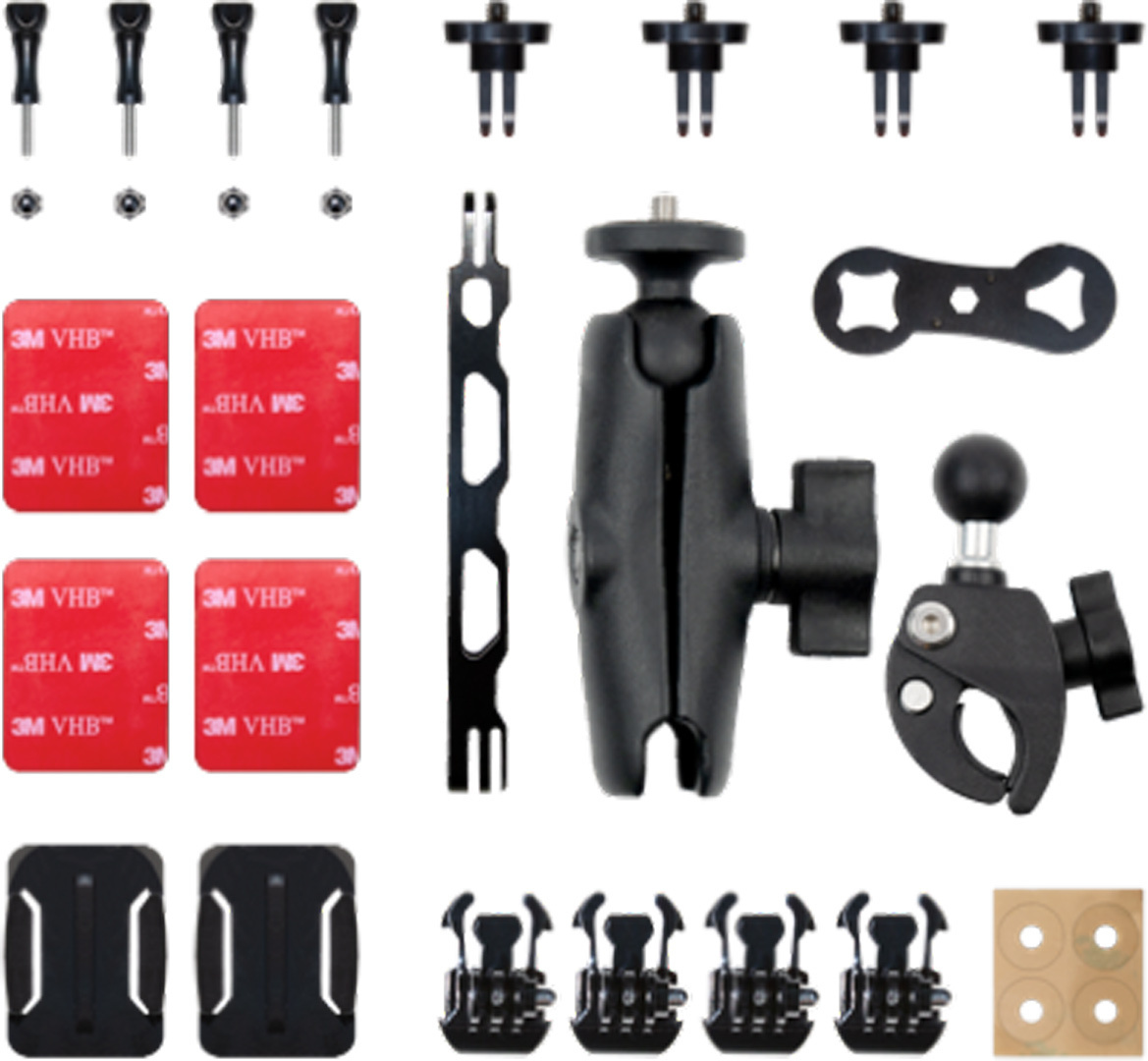 Insta360 Standard Ensemble de montage de motocycle, noir