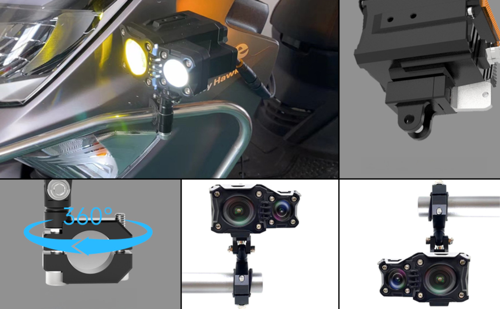 Insta360 Ensemble de montage de casque,