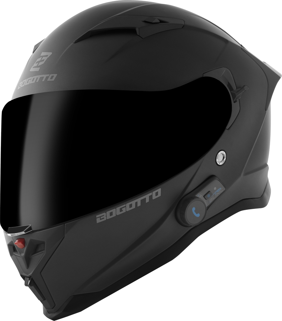 Bogotto H153 BT Bluetooth Шлем Черный матовый XS 