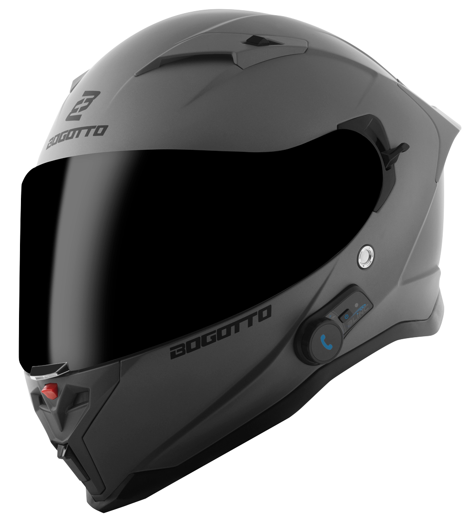Bogotto H153 BT Bluetooth Шлем Матовый серый XL 