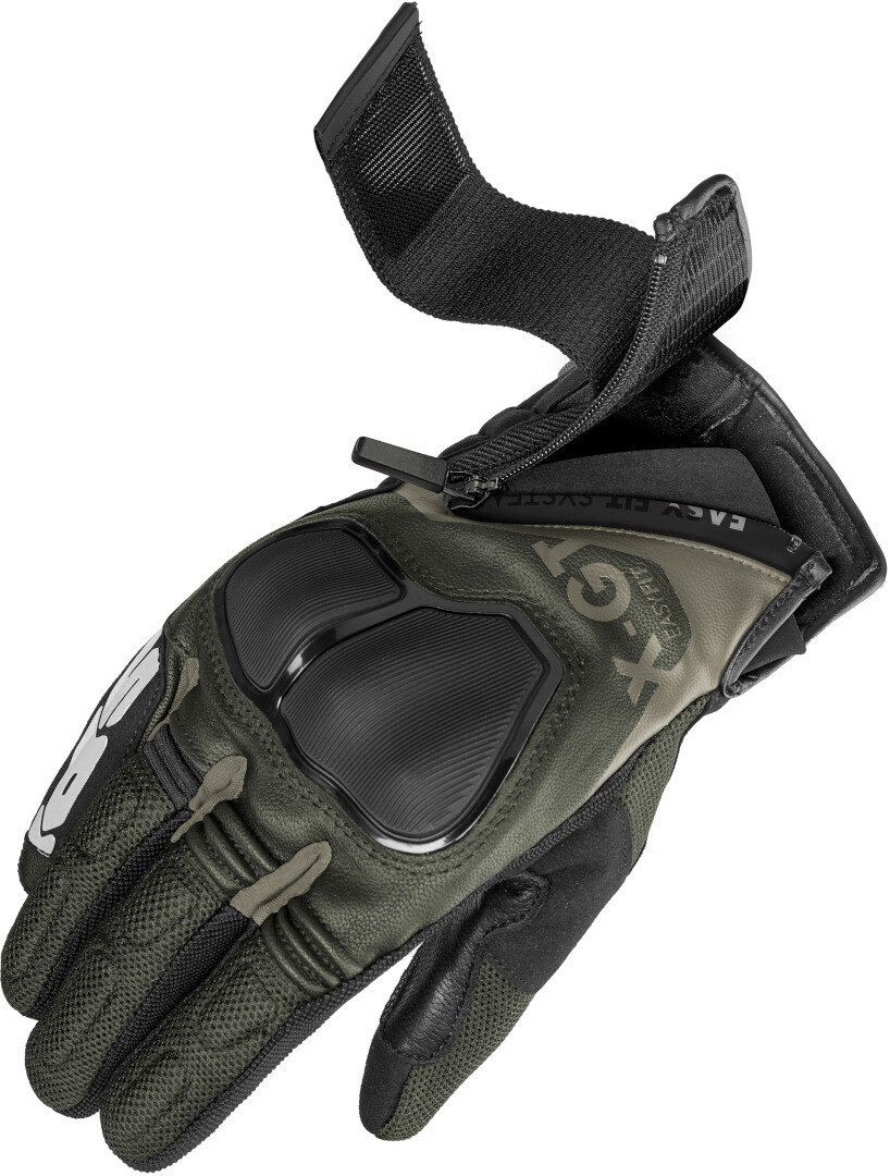 Side view of Spidi X-GT 2022 Motorcycle Gloves, black-green, Size 3XL for Men