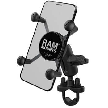 Image of RAM Mounts Supporto manubrio con clip universale X-Grip per Smartphone - Morsetto