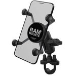 RAMマウントハンドルバーホルダー、スマートフォン用X-Gripユニバーサルクリップ付き-クランプ