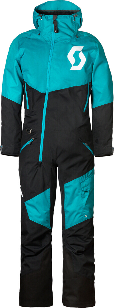 Scott Back-X Dryo 2023 Ladies One Piece Snowmobile Suit, black-blue, Size S for Women, black-blue, Size S for Women