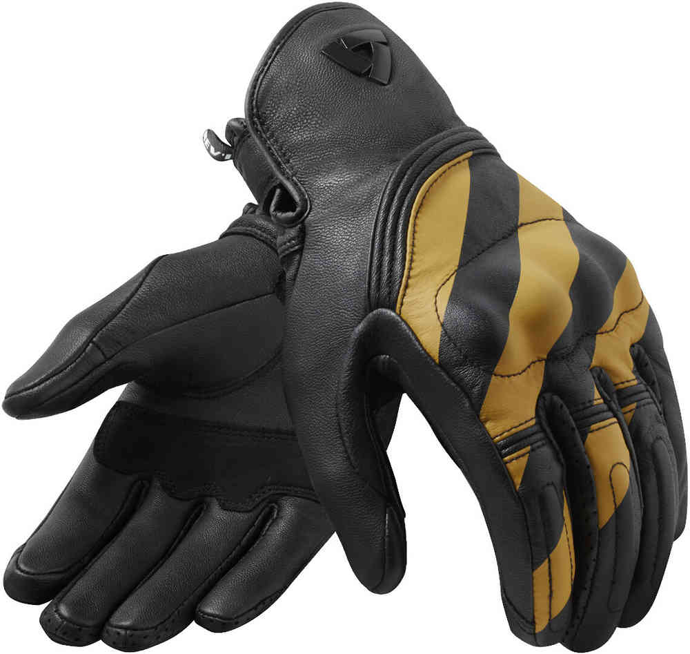 Revit Redhill Gants de moto noir/ocre jaune