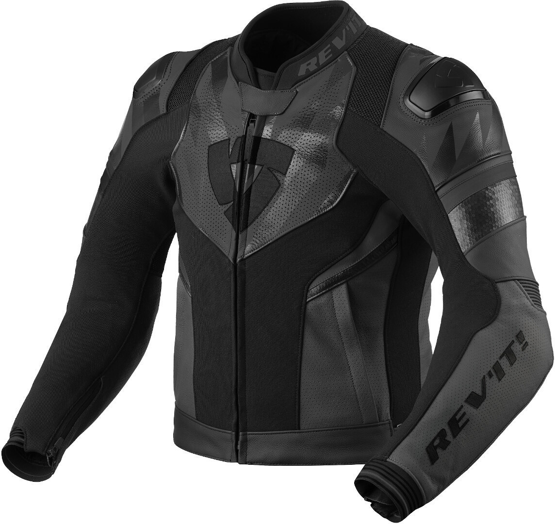 Revit Hyperspeed 2 Air Motorrad Leder-/Textiljacke, schwarz-grau, Größe 50, schwarz-grau, Größe 50