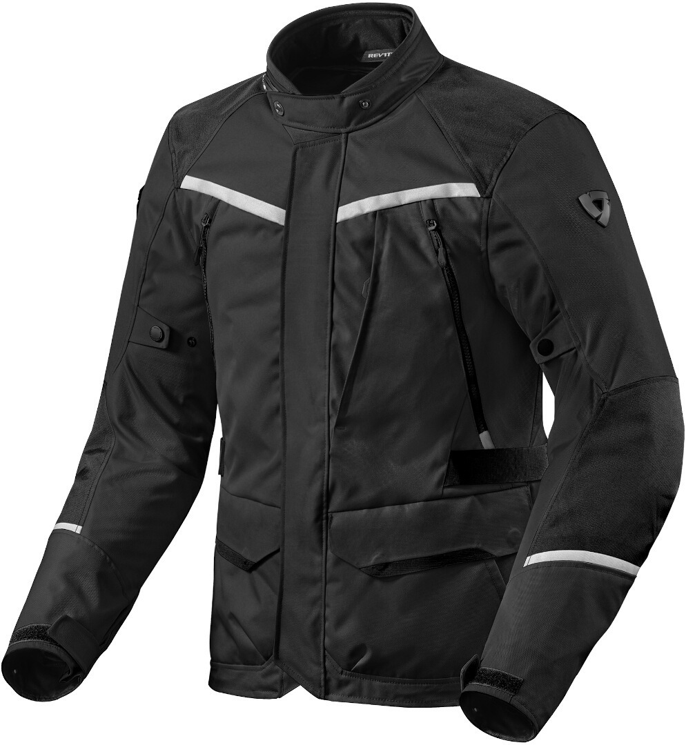 Revit Voltiac 3 H2O Motorrad Textiljacke, schwarz, Größe 4XL, schwarz, Größe 4XL