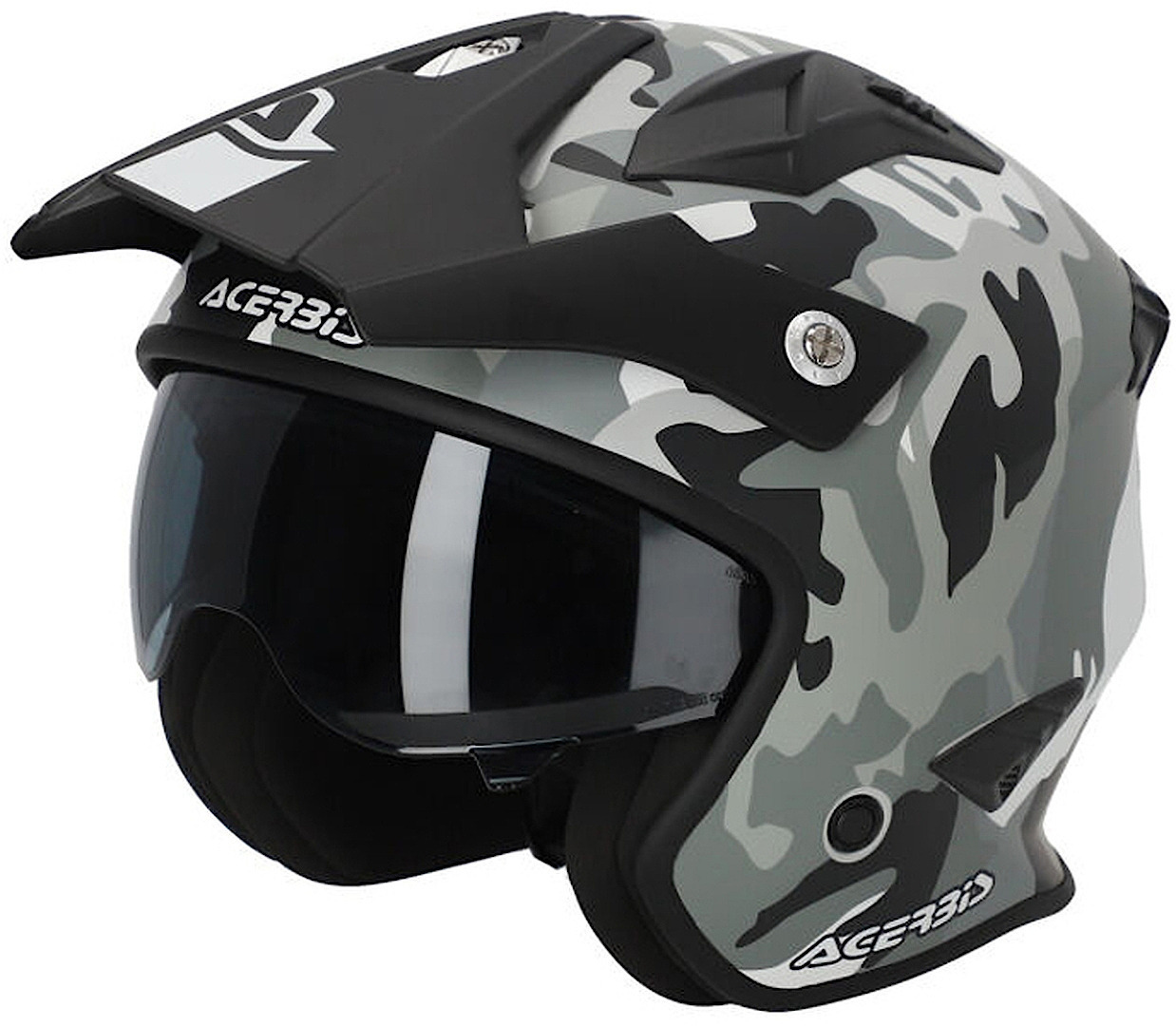 Image of Acerbis Aria 2023 Camo Casco Jet, multicolore, dimensione XS