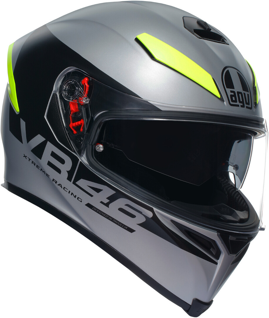 AGV K5 S Apex 46 Helm, zwart-grijs, afmeting XS