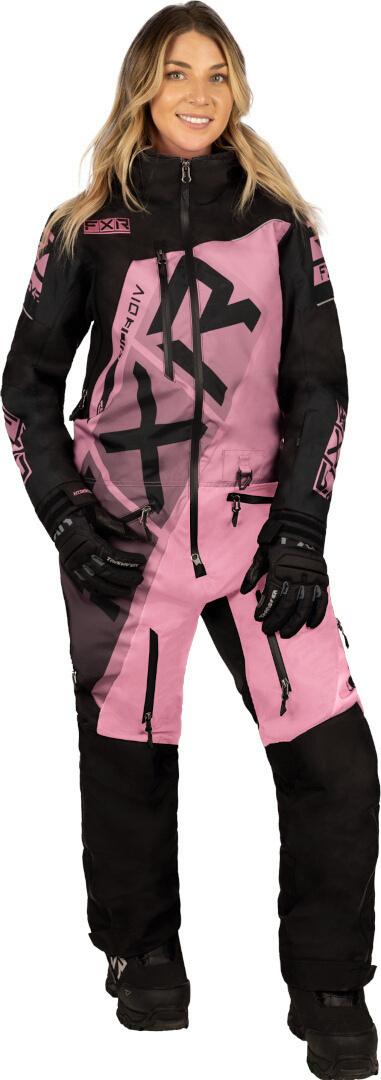 FXR CX Lite 2023 Ladies One Piece Snowmobile Suit, pink, Size 6 for Women, pink, Size 6 for Women