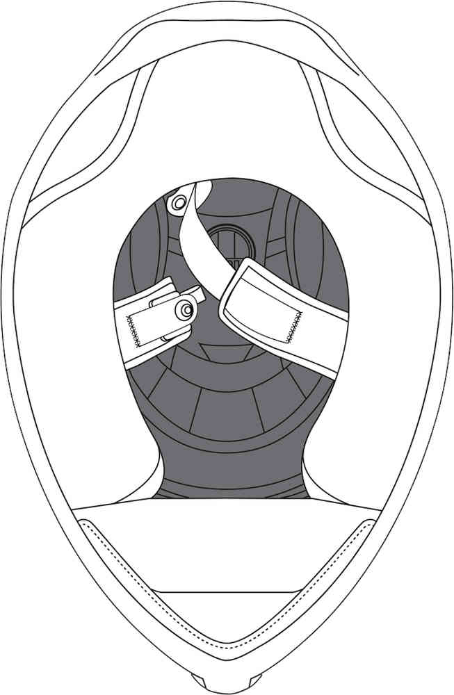 AGV K-1 S Almofadas de coroa do capacete